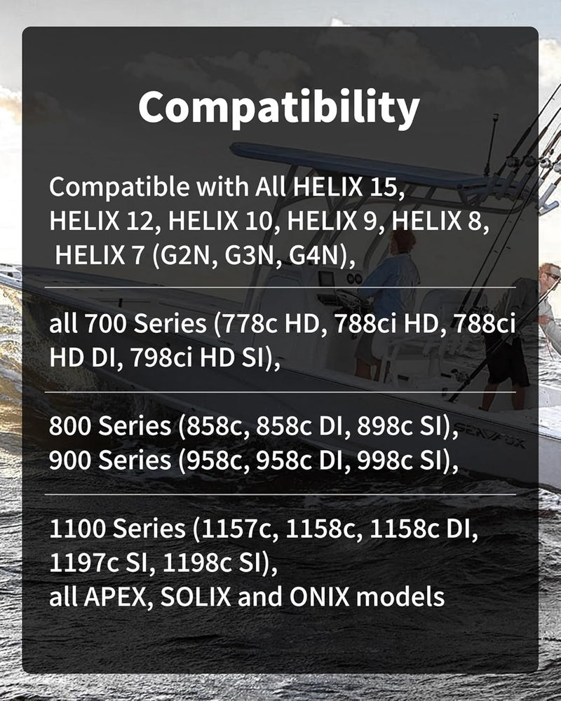 VASTHOME for Humminbird 720073-2 AS EC 15E - 10ft Ethernet Cable, Fit with Helix 15, 12, 10, 9, 8, 7, APEX 19, 16, 13, Xplore 12, 10, 9, Solix (15, 12, 10) G3, Onix, Ion, and 11, 9, 8, 7xxci Models - Image 5